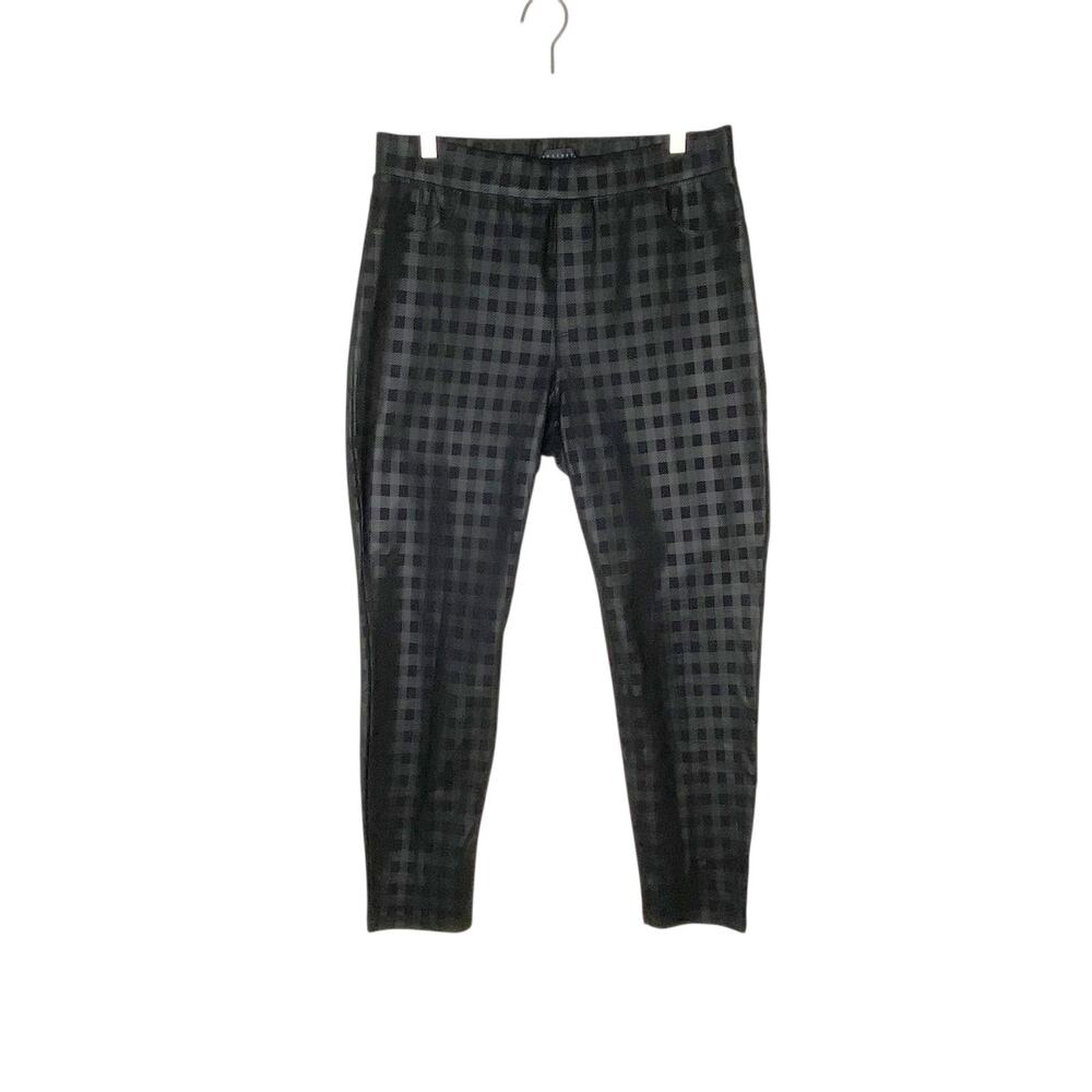 Sanctuary X Anthropologie Leggings Womens Large Black Checked Runway Ankle